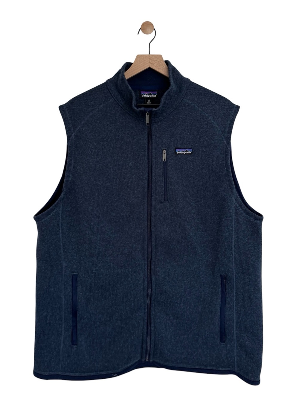 Patagonia Men's Better Sweater Vest XXL Navy Blue Outdoor Hiking Fall Winter